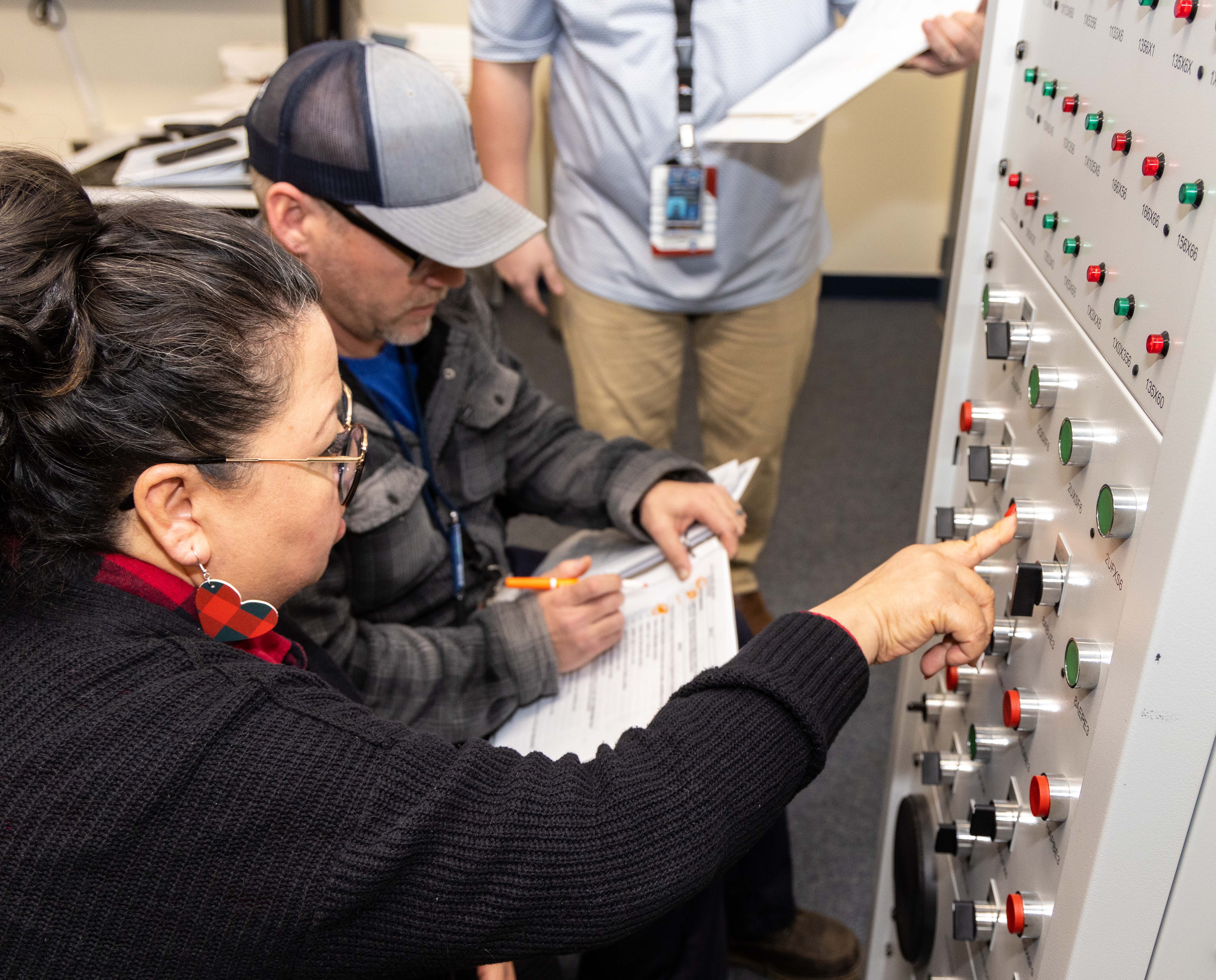 Students running through the Conduct of Operations course